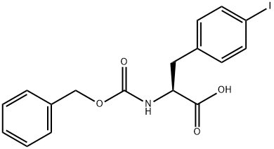 CBZ-DL-4-碘苯丙氨酸, 82611-58-3, 结构式