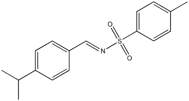 Benzenesulfonamide, 4-methyl-N-[[4-(1-methylethyl)phenyl]methylene]- Structure