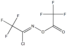 Ethanimidoyl chloride, 2,2,2-trifluoro-N-[(trifluoroacetyl)oxy]- Struktur