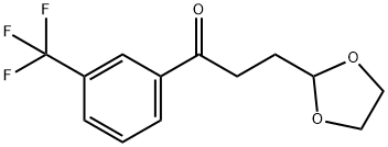 3-(1,3-DIOXOLAN-2-YL)-1-(3-(TRIFLUOROMETHYL)PHENYL)PROPAN-1-ONE Struktur