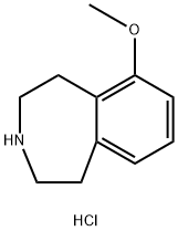6-METHOXY-2,3,4,5-TETRAHYDRO-1H-BENZO[D]AZEPINE HYDROCHLORIDE, 847199-06-8, 结构式