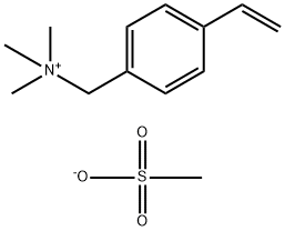 (4-ethenylphenyl)methyl-trimethylazanium,methanesulfonate Structure