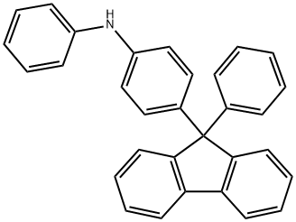 4-(9-苯基-9H-芴-9-基)二苯胺, 851343-53-8, 结构式