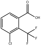 Benzoic acid, 3-chloro-2-(trifluoromethyl)- Structure