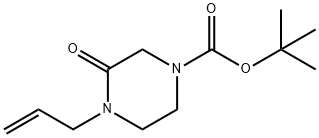 tert-butyl 4-allyl-3-oxopiperazine-1-carboxylate Structure