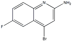 4-bromo-6-fluoroquinolin-2-amine 结构式