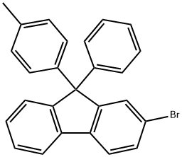 2-溴-9-(4-甲基苯基)-9-苯基-9H-芴,868549-06-8,结构式