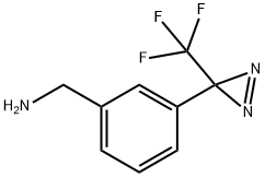 (3-(3-(trifluoromethyl)-3H-diazirin-3-yl)phenyl)methanamine 结构式