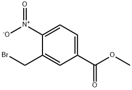Benzoic acid, 3-(bromomethyl)-4-nitro-, methyl ester Structure