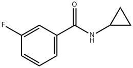 N-cyclopropyl-3-fluorobenzamide Struktur