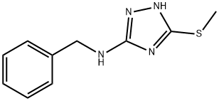 1H-1,2,4-Triazol-3-amine, 5-(methylthio)-N-(phenylmethyl)-, 88722-37-6, 结构式