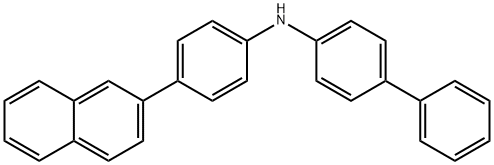 N-[4-(2-Naphthalenyl)phenyl]-[1,1'-biphneyl]-4-amine Struktur