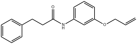 3-phenyl-N-(3-prop-2-enoxyphenyl)propanamide Struktur