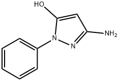 3-氨基-1-苯基-1H-吡唑-5-醇, 90564-80-0, 结构式