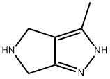 3-methyl-1,4,5,6-tetrahydropyrrolo[3,4-c]pyrazole 化学構造式