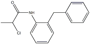 N-(2-苄基苯基)-2-氯丙酰胺, 94019-07-5, 结构式