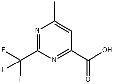 6-甲基-2-(三氟甲基)-4-嘧啶甲酸 结构式