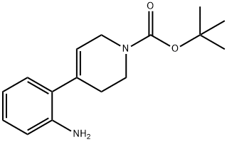 TERT-BUTYL 4-(2-AMINOPHENYL)-5,6-DIHYDROPYRIDINE-1(2H)-CARBOXYLATE, 955397-70-3, 结构式
