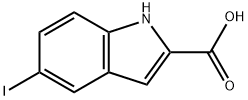 5-碘-1H-吲哚-2-羧酸, 99066-64-5, 结构式