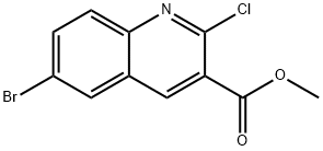 methyl 6-bromo-2-chloroquinoline-3-carboxylate Struktur