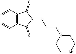 2-[3-(piperazin-1-yl)propyl]-2,3-dihydro-1H-isoindole-1,3-dione Struktur
