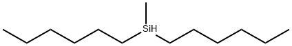 Di-n-Hexyl(methyl)silane Struktur