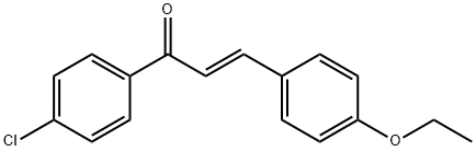 (2E)-1-(4-chlorophenyl)-3-(4-ethoxyphenyl)prop-2-en-1-one Struktur