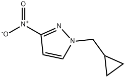 1-Cyclopropylmethyl-3-nitro-1H-pyrazole Struktur