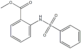 METHYL 2-(BENZENESULFONAMIDO)BENZOATE 结构式