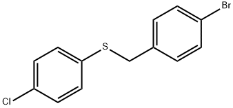 (4-BROMOBENZYL)(4-CHLOROPHENYL)SULFANE,100397-85-1,结构式