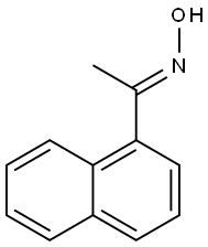 1-(NAPHTHALEN-1-YL)ETHANONE OXIME Structure