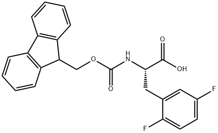 FMOC-L-2,5-二氟苯丙氨酸 结构式