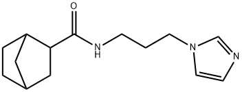 N-(3-imidazol-1-ylpropyl)bicyclo[2.2.1]heptane-3-carboxamide Struktur