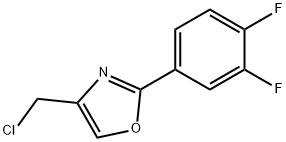 4-(chloromethyl)-2-(3,4-difluorophenyl)-1,3-oxazole Structure