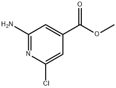 Methyl 2-amino-6-chloropyridine-4-carboxylate Struktur