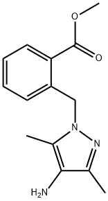 methyl 2-[(4-amino-3,5-dimethyl-1H-pyrazol-1-yl)methyl]benzoate Structure