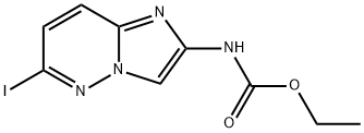 ETHYL (6-IODOIMIDAZO[1,2-B]PYRIDAZIN-2-YL)CARBAMATE 化学構造式