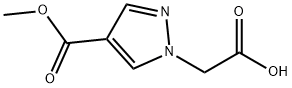 2-[4-(甲氧基羰基)-1H-吡唑-1-基]乙酸, 1006348-69-1, 结构式