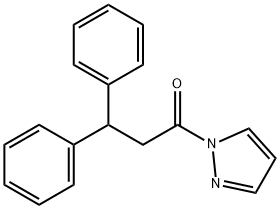 3,3-diphenyl-1-pyrazol-1-ylpropan-1-one Struktur