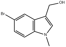 (5-Bromo-1-methyl-1H-indol-3-yl)-methanol,10075-53-3,结构式