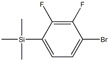 (4-bromo-2,3-difluorophenyl)-trimethylsilane Structure