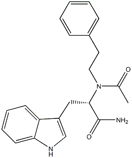 Nalpha-acetyl-N-(2-phenylethyl)tryptophanamide Structure