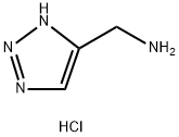 (1H-1,2,3-TRIAZOL-4-YL)METHANAMINE HYDROCHLORIDE, 1009101-70-5, 结构式