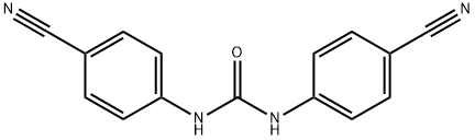 1,3-ビス(4-シアノフェニル)尿素 化学構造式