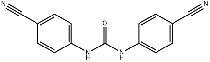 1,3-BIS(4-CYANOPHENYL)UREA 结构式