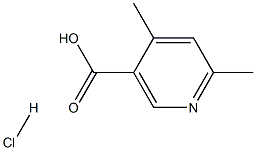 4,6-dimethylnicotinic acid hydrochloride Structure