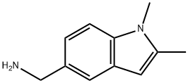 [(1,2-dimethyl-1H-indol-5-yl)methyl]amine 结构式