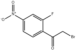 2-Bromo-1-(2-fluoro-4-nitrophenyl)ethanone Structure