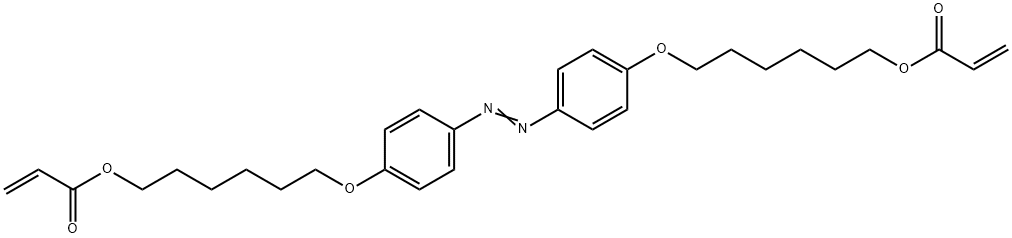 4,4'-二[6-(丙烯酰氧基)己烷氧基]偶氮苯,1011714-83-2,结构式