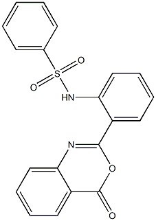 Benzenesulfonamide, N-[2-(4-oxo-4H-3,1-benzoxazin-2-yl)phenyl]-|Benzenesulfonamide, N-[2-(4-oxo-4H-3,1-benzoxazin-2-yl)phenyl]-